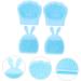 FOMIYES 12 Pcs Rabbit Ears Facial Brush Facial Cleaning Pad Exfoliator Brush Facial Cleansing Brush Facial Cleaning Brush Facial Massager Silicone Brush Pore Brush Silica Gel Miss Face Light Bluex3pcs 7.5x7.5cmx3pcs - Buy Online on GoSupps.com