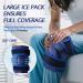 XXL Knee Ice Pack for Pain Relief & Swelling After Surgery - Reusable Gel Wrap for Knee Injuries - Large Size for Sports Injuries - Blue - Buy Online on GoSupps.com