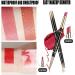 Housn 2 in 1 Double-end Lip Liner Pencil Matte Lipstick - Long-lasting Contour Makeup Lipsticks for Girls and Women - Non-Stick Cup, Not Fade Lip Liner - 3# & 13# Grapefruit - Buy Online on GoSupps.com