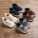 MASOCIO Baby Boy First Walking Shoes | Soft Sole Anti-Slip Prewalker 6-12 Months | Gray 1 - Buy Online on GoSupps.com