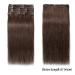 Buy Clip-in Extensions | Real Remy Human Hair Wefts - Medium Brown #4-1 25 cm (75 g) - Heat Resistant Hairpiece - Buy Online on GoSupps.com