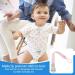 Jomewory Paci Clips | Soft Washable Cloth Pacifiers for Boys & Girls | Easy Use Toddler Gift | Durable Neutral Color - Buy Online on GoSupps.com