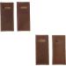Full Grain Leather Toothpick Case Set (4 Pack) Handmade by Hide & Drink - Single Malt Mahogany - Buy Online on GoSupps.com