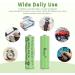 Rechargeable AA Batteries for Solar Lights - 600mAh 1.2V 4pcs - Ideal for Garden & Household Devices - Buy Online on GoSupps.com