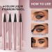 Magic Eyebrow Pencil with 4 Fork Tip Waterproof Microblading Brow Pencil Eye Brow Pen For Girls Women Creates Natural Makeup Keep it All Day 3d Brow Pencil for Defined Brows Effortlessly (Black) - Buy Online on GoSupps.com