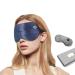 Miloney Heated Eye Mask Washable Relax Strain Blue Dry Silk Cordless Blackout Electric Warm Sleep Masks Master Compress for Lash Extensions Airplane Birthday Valentines Day Gifts
