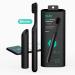 quip Adult Smart Electric Toothbrush - Sonic Toothbrush with Bluetooth & Rewards App, Travel Cover & Mirror Mount, Soft Bristles, Timer, and Metal Handle - All-Black
