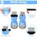 Buy Pupeck Double-Sided Anti-Slip Dog Socks - Adjustable Indoor Dog Shoes for Summer Paw Protection - 2 Pairs - Small Blue - Buy Online on GoSupps.com