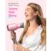 Wavytalk Ionic Hair Dryer with Diffuser and Concentrator Lightweight Quiet Blow Dryer Powerful 1875 Watt Motor for Smooth and Fast Drying Hair Rose Pink Bright Rosepink - Buy Online on GoSupps.com