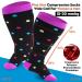 Ancrina Oversize Compression Stockings for Men & Women | 3XL-4XL Compression Socks for Sports Running Air Travel & Cycling - Black Dot - Buy Online on GoSupps.com