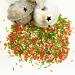 Christmas Red Green & White Mix Cake Topper Sprinkles - 30g Edible Festive Decorations for Xmas Party Cakes - Buy Online on GoSupps.com