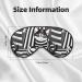 Black and White Striped Unisex Adjustable Buckle Sleep Mask | Perfect for Home Travel & Yoga | International Shipping Available - Buy Online on GoSupps.com