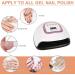 Yurayisen 220W UV LED Nail Lamp for Gel Polish 4 Timers Large Space Gel Curing Lamp Nail Dryer - Buy Online on GoSupps.com