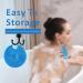 HIEERBUS Silicone Body Scrubber Gentle Exfoliating Body Scrubber in Shower Silicone Loofah with Easily Lather Bristles Long Lasting and More Hygienic Than Traditional Shower Loofah 1Pack Blue  - Buy Online on GoSupps.com