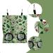 Luckious 2 PCS Rabbit Hay Feeder - Hanging Hay Feeder for Guinea Pigs Hay Rack Manger Holder Small Animal Feeder Storage Pouch for Bunny (Red and Green) - Buy Online on GoSupps.com