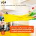 VGO 5 Pair XL Reusable Household Cleaning Gloves - Extra Thick Rubber Dishwashing Gloves for Kitchen Gardening & Painting - Yellow HH4601 - Buy Online on GoSupps.com