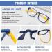 Duco Tr90 Blue Light Blocking Glasses for Kids | Anti-Glare Gaming Glasses for Boys & Girls Ages 5-10 | K028 Blue Yellow - Buy Online on GoSupps.com