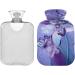 Naanle 2L Orchid Purple Butterfly Hot Water Bottle - Large Transparent Design for Menstrual Cramps & Pain Relief - Heat & Cold Therapy - Buy Online on GoSupps.com