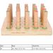 Finger Orthotics Finger Training Wood Board Finger Exerciser Board for Stroke Hemiplegia Patients (M) - Buy Online on GoSupps.com