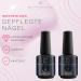 Shayenne Base & Top Coat Set 15ml - UV LED Gel No Sweat Layer Perfect Nail Polish Duo for Flawless Nails - International Shipping Available - Buy Online on GoSupps.com