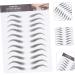 SKISUNO Black Makeup 12 Sheets Waterproof Eyebrow Stickers Beauty Tools Hair- Like Eyebrow Stickers Eyebrow Trimming 3d - Buy Online on GoSupps.com