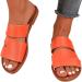 Joberio Women's Flat Summer Sandals - Open Toe Leisure Shoes Size 38 EU Stylish & Comfortable for Outings Swimming & Shopping - Vibrant Orange - Buy Online on GoSupps.com