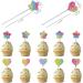 Shiny Rainbow Cupcake Topper 10CS Vivid Colorful Gradient Shiny Heart Stars Cupcake Toppers for Cake Decorations DIY Happy Birthday Cake Toppers for Kids Boys Girls Party Supplies - Buy Online on GoSupps.com
