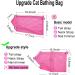 HZXMKB 3PCS Cat Grooming Bag with Cat Brush Adjustable Foldable Cat Bathing Bag Shower Net Bag Anti Scratch &Anti Bite Restraint Bags for Bathing Nail Trimming Feeding Ear Cleaning Pet Cats Puppy Dog - Buy Online on GoSupps.com