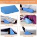 Blue Wedge Pillow for Surgery Recovery & Pregnancy - 30 Degree Incline, Back Pain Relief, Body Positioner & Pressure Ulcer Support - Buy Online on GoSupps.com