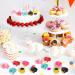 Shappy 48 Pcs Donut Cupcake Rings Donut Cupcake Toppers Multicolored Donut Party Favors Donut Party Supplies Cupcake Party Decoration for Women Wedding Birthday Shower Sweet Dessert Cake Gift 6 Style - Buy Online on GoSupps.com
