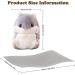 MUZIRI KINOKOO Cute Hamster Plush Pillow Blanket - Soft Folding Throw Blanket for TV, Sofa, Office Nap - Stuffed Toy Blanket - Grey - Buy Online on GoSupps.com