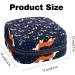 Cute Animal Fox Pattern Women s Napkin Storage Bag | Portable Menstrual Cup Bag with Zipper for Girls & Women - Shop Now! - Buy Online on GoSupps.com