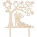 LOVENJOY Silhouette Wedding Cake Topper Bride and Groom with Love Birds Gift Boxed - Buy Online on GoSupps.com