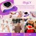 iBigLY 180W UV LED Nail Lamp for Gel Polish Salon Quality Double Hand Nail Dryer with 4 Timer Settings, Smart Sensor & LCD Display Pink - Buy Online on GoSupps.com