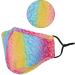 Washable Reusable 3 Layers Cotton Cloth Mask - Colorful Cloudy Design One Size Fits Most | International Shipping Available - Buy Online on GoSupps.com