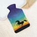 Buy Black Horse Hot Water Bottle with Plush Cover - Hand Warmer for Adults & Children (26.5x15.3cm) | International Shipping Available - Buy Online on GoSupps.com
