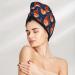 Hair Towel Wrap for Quick Drying | Button-Up Turban | American Football & Fire Flames Design - Buy Online on GoSupps.com