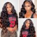 Besurina Body Wave Lace Front Wigs Human Hair 150% Density 13x4 HD Transparent Lace Frontal Wigs For Black Women 18 Inch Brazilian Virgin Human Hair Pre Plucked With Baby Hair Natural Hairline 18 Inch 13x4 Body Wave Lace...