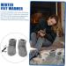 Fomiyes Electrically Heated Slippers | Warm Shoes for Winter | 1 Pair Foot Warmers | Gray 28x9cm - Buy Online on GoSupps.com