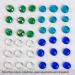 Hisredsun 290 Pcs Mixed Color Glass Pebble Stones - 1.35kg Decorative Vase Fillers & Aquarium Gems - 17-20mm Flat Marble Pearls - Buy Online on GoSupps.com