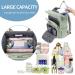 Pomelo Best Baby Diaper Backpack | Macaron Waterproof Diaper Bag with Large Capacity for Travel - Green - Buy Online on GoSupps.com