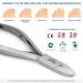 Premium Nail Tongs for Diabetic Foot | Stainless Steel Nail Cutter & Free Nail File - Blizzard 14.5 cm - Buy Online on GoSupps.com