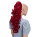 CAISHA 20" Hairpiece Ponytail Clip On Extension With Butterfly Claw Voluminous Wavy Intense Red H101 intense red #3100 H101