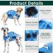 Kuoser Adjustable Ripstop Dog Lifeguard Vest - Premium Swimsuit for Small to Large Dogs - High Capacity Pet Life Jacket for Beach - XXL Blue - Buy Online on GoSupps.com