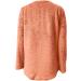 Womens Plus Size Teddy Fleece Hooded Jumper | Soft Double Fleece Hoodie with Pocket | V Neck Pullover Top for Winter | Orange Lounge Sweatshirt - Buy Online on GoSupps.com