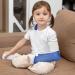 Kid's Adjustable Mesh Arm Sling - Shoulder Immobilizer for Broken Bones, Sprains & Tears - Blue - Size L - Buy Online on GoSupps.com