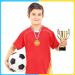 Gold Kids Plastic Award Medals Assortment - Set of 24 with Neck Ribbon | Winners Sports Reward for Students, Motivational & Dress up Parties - Buy Online on GoSupps.com