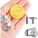 12 Pcs D Ring Stud Screw Ball Post Head Buttons for Wallet Strap Shoe - Silver - Buy Online on GoSupps.com
