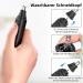 Rechargeable Ear and Nose Hair Trimmer for Men & Women - Dual Edge Blades Easy Clean Black - International Shipping - Buy Online on GoSupps.com