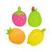 FRCOLOR 16 Pcs Rub Models Scrubber Bathing Ball Mesh Pouf Shower Bath Loofah Body Puff Fruit Model Bath Ball Kids Bath Ball Infant Body Cleaning Brush Body Brush Frosted Child